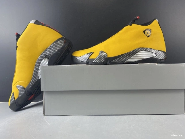 Cheap TBK UNIVERSITY 14 BQ3685-706 GOLD AIR JORDAN RETRO 0804